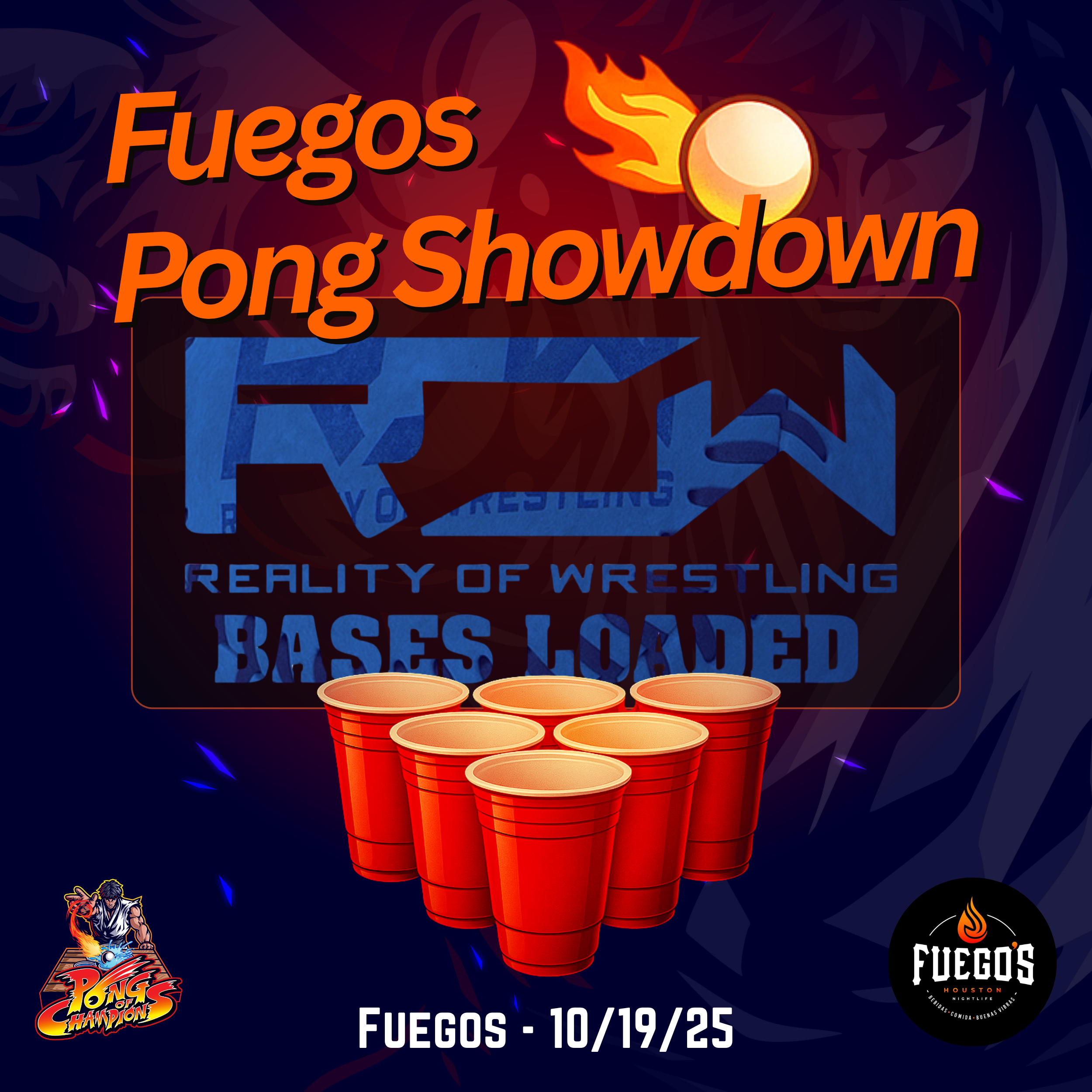 ROW Bases Loaded: Fuego’s Pong Event