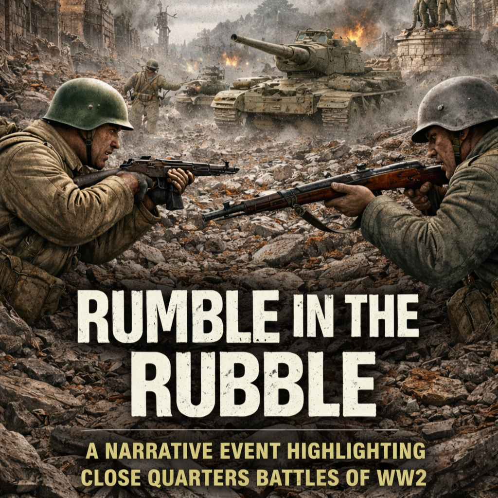 EVENT IS FULL -Rumble in the Rubble 2026 - A Bolt Action - Frontline Gaming, Las Vegas NV